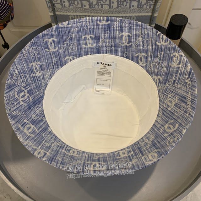 Chanel新品女帽子 香奈兒水洗做舊牛仔漁夫帽遮陽帽  mm1672